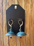 Ocean Mist Enamel Dome Earrings