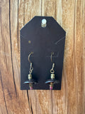 Midnight Ember Enamel Earrings