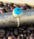 Handcrafted Sterling Silver Eyeball Ring