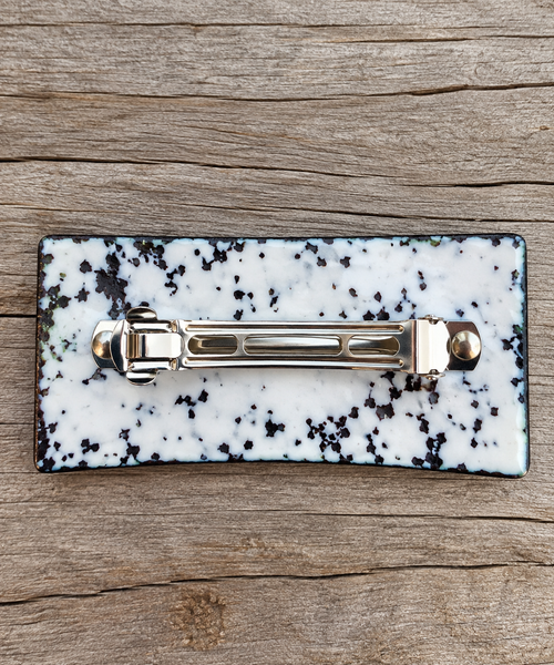 Blue + Green Enamel Hair Barrette