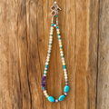 Turquoise & Amethyst Mixed Stone Necklace