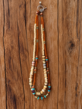 Layered Bohemian Beaded Necklace