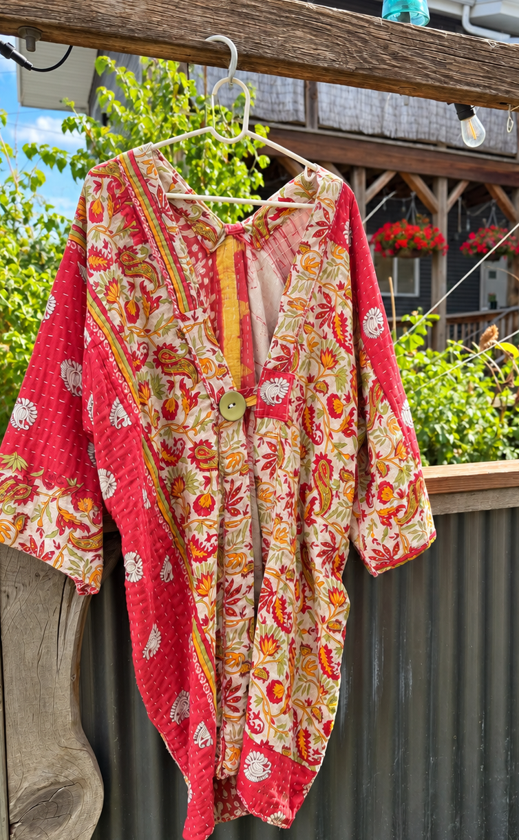 Wildflower Kantha Robe