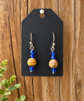 Blue Crystal & Natural Stone Earrings